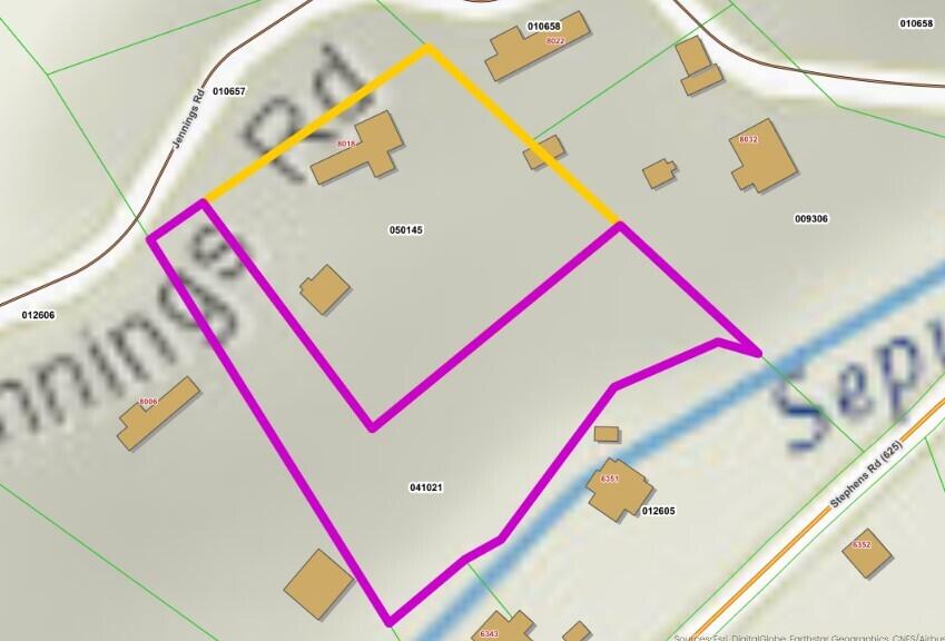 8018 Jennings Road Wise, VA 24293 - Photo 28 of 28 GIS-2 parcels (yellow & purple)