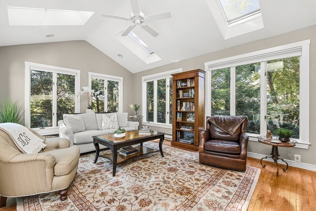 19 Louis Drive Wellesley, MA 02481 - Photo 15 of 30 a living room with furniture and a large window