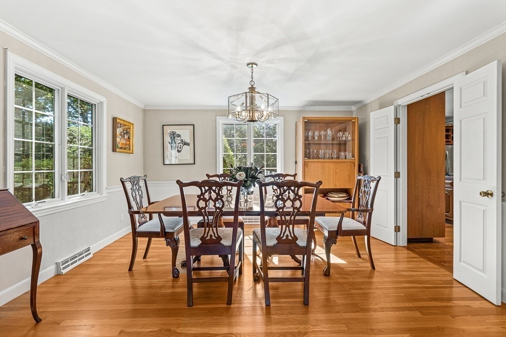 19 Louis Drive Wellesley, MA 02481 - Photo 6 of 30 a view of a dining room with furniture window and wooden floor