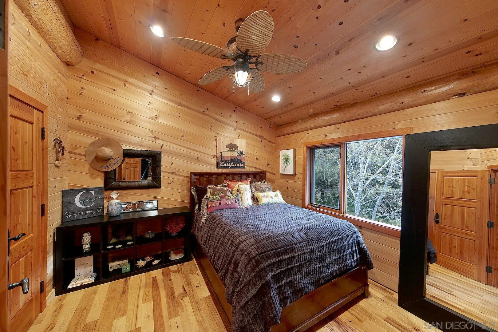 218 Frances Drive El Cajon, CA 92019 - Photo 33 of 56 a bed room with a bed and a large mirror