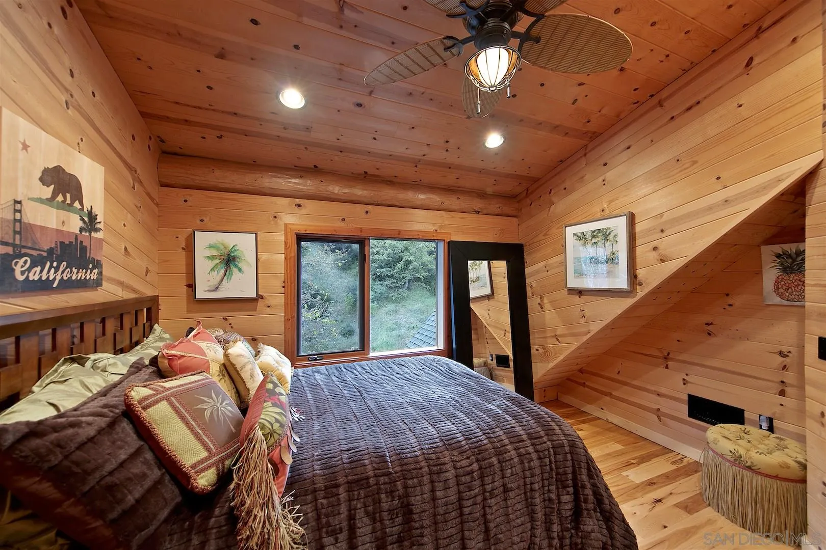 218 Frances Drive El Cajon, CA 92019 - Photo 34 of 56 a view of a bedroom with furniture and staircase