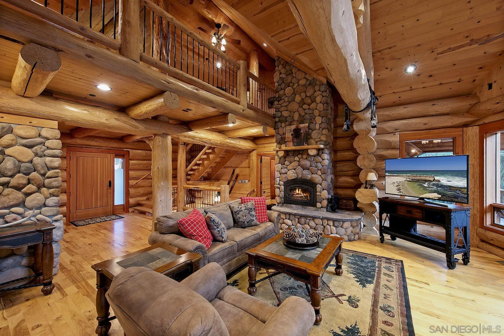 218 Frances Drive El Cajon, CA 92019 - Photo 46 of 56 a living room with furniture and a fireplace