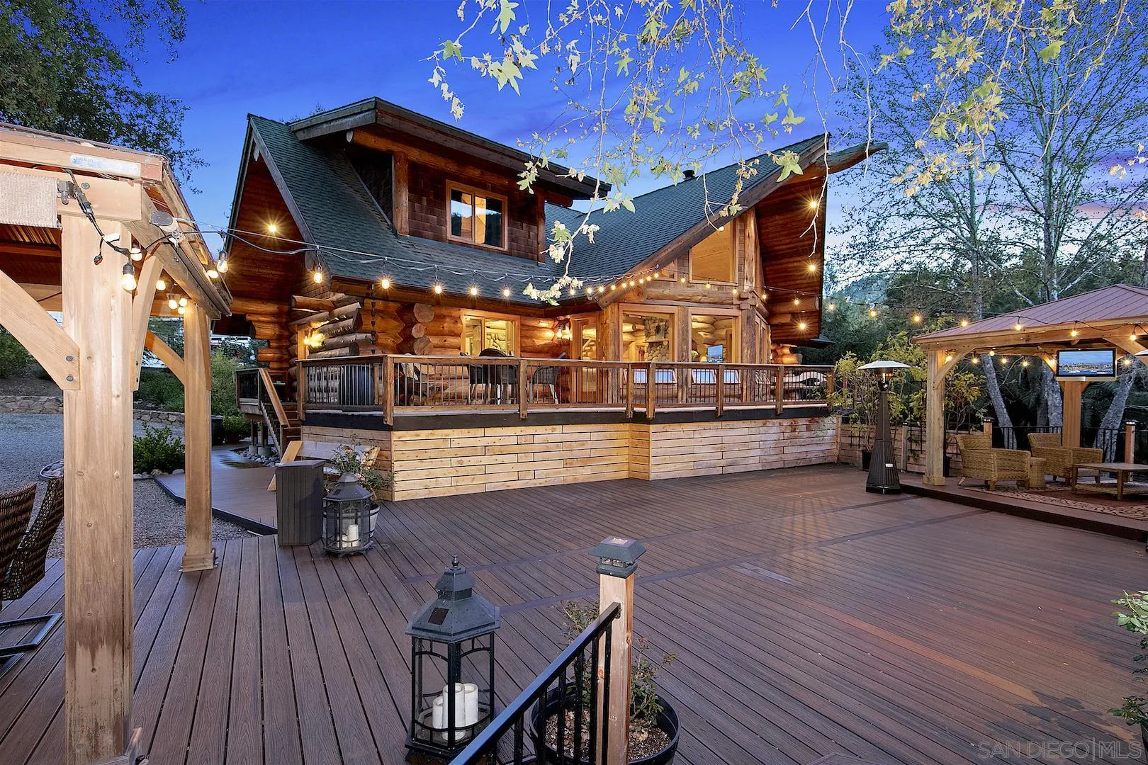 218 Frances Drive El Cajon, CA 92019 - Photo 50 of 56 a view of a chairs and table on the wooden roof deck