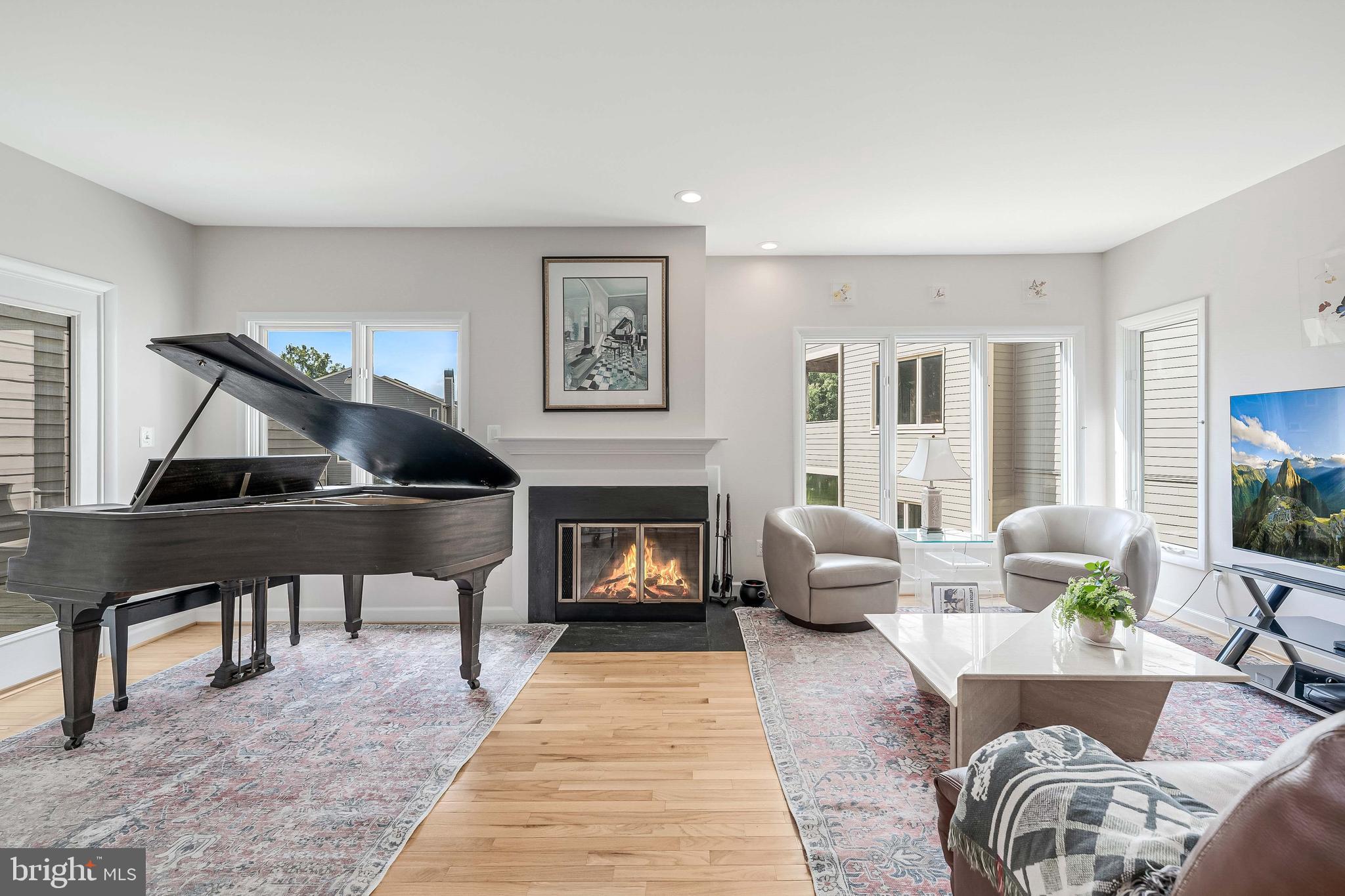 1933 Lakeport Way Reston, VA 20191 - Photo 20 of 57 a living room with furniture and a fireplace