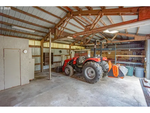 a view of a room with racks