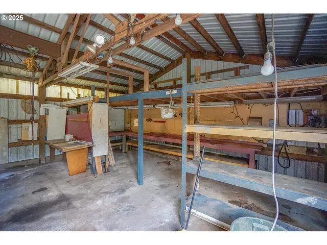 a view of outdoor space and wooden door