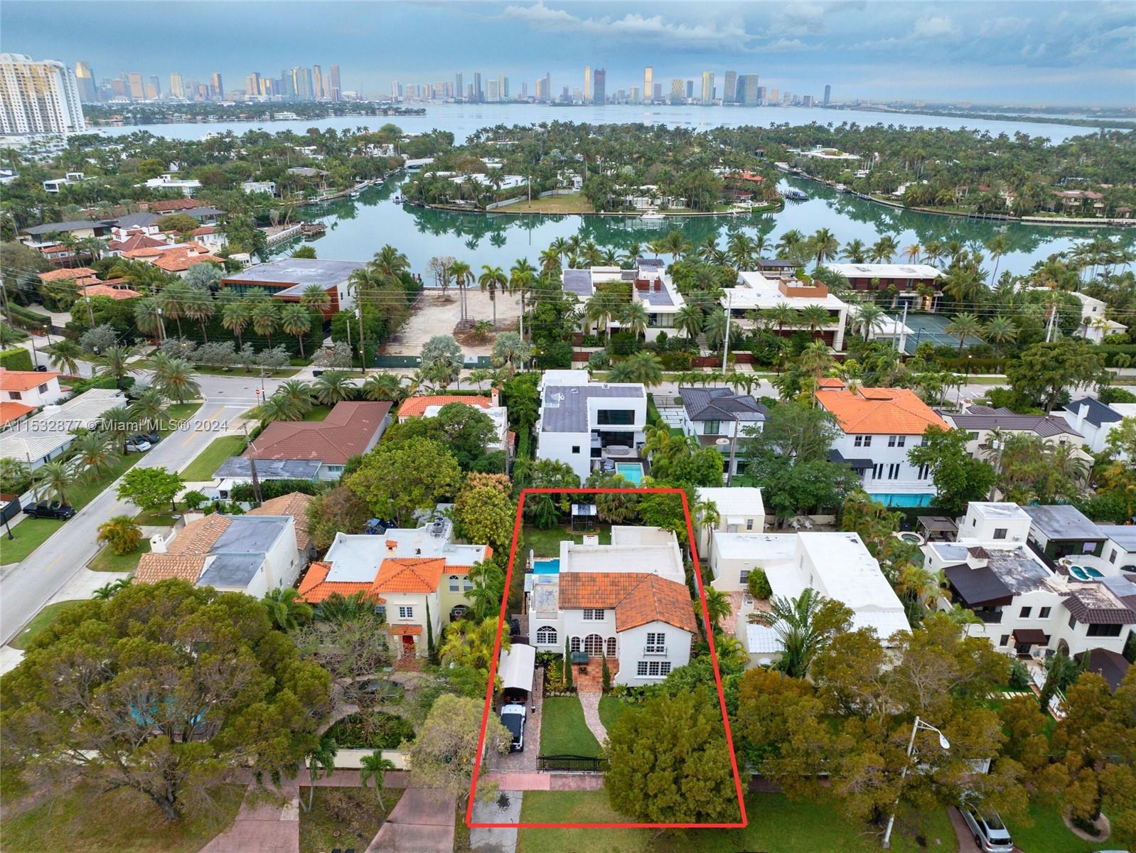 2112 Alton Road Miami Beach, FL 33140 - Photo 4 of 15 an aerial view of residential houses with city view
