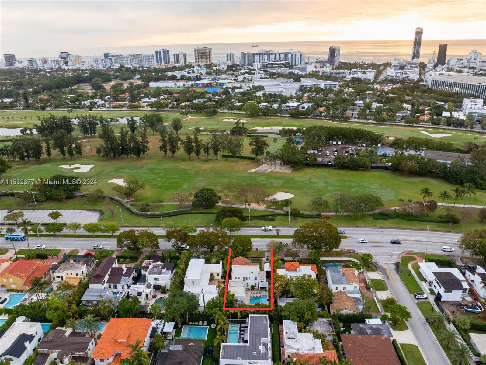 2112 Alton Road Miami Beach, FL 33140 - Photo 5 of 15 an aerial view of residential houses with outdoor space