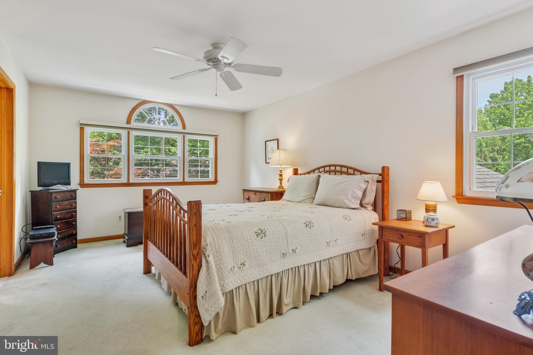 504 Eagle Road Wayne, PA 19087 - Photo 14 of 26 Master Bedroom with arched accent window