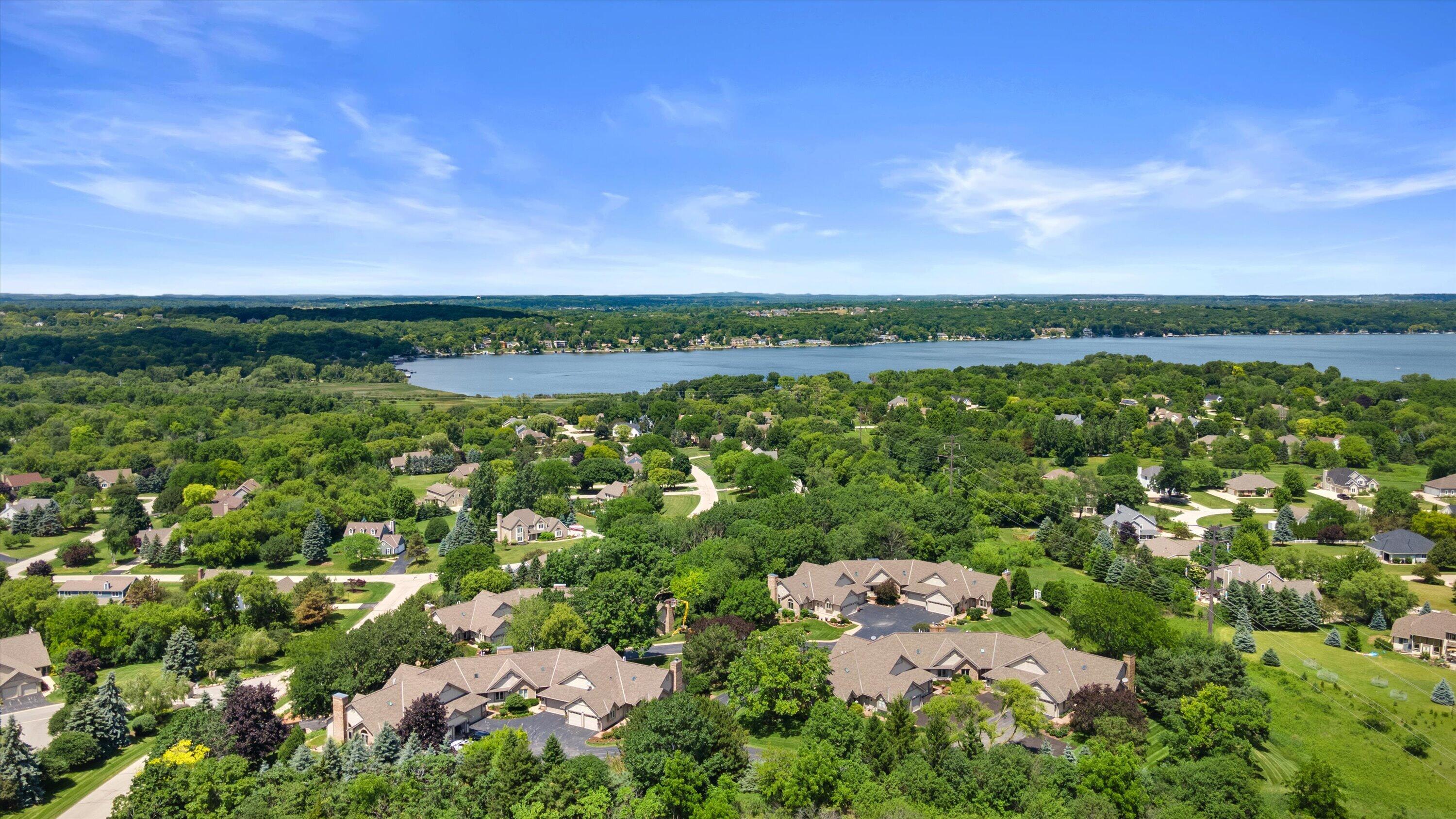N14-w30046 High Ridge Road Delafield, WI 53072 - Photo 51 of 56 Aerial View of Pewaukee Lake of Condo