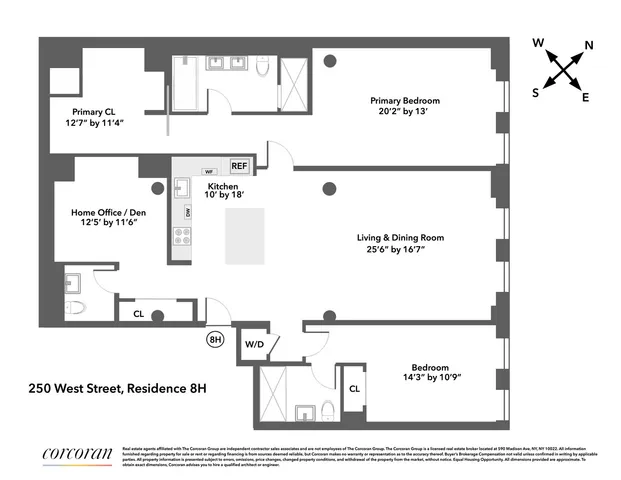 $5,495,000 | 250 West Street, Unit 8H | TriBeCa
