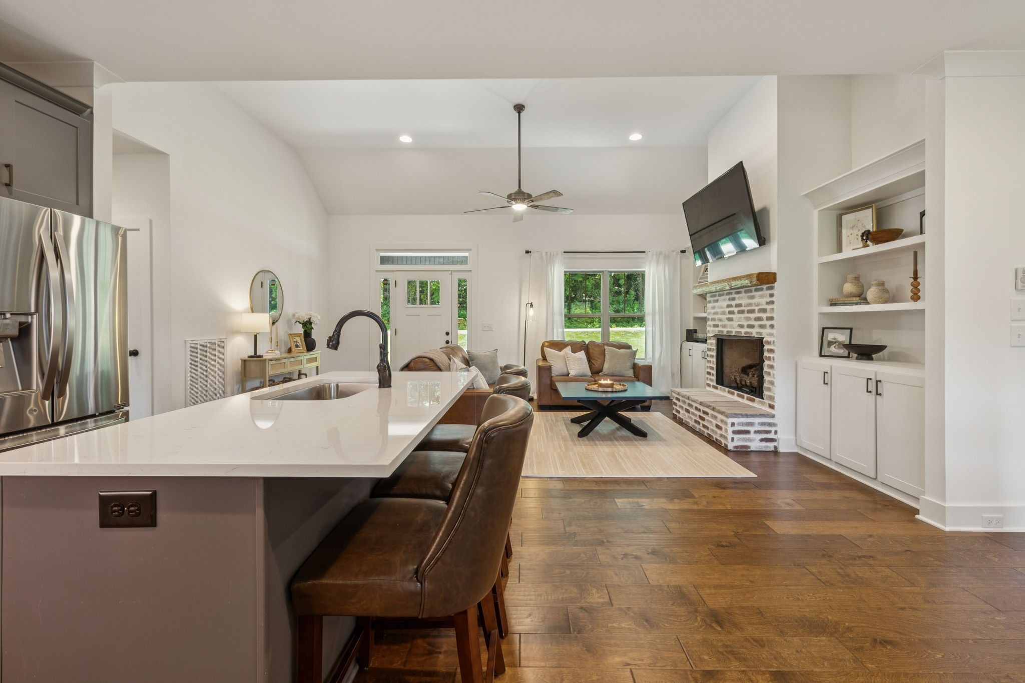 760 Johnson Hollow Road Watertown, TN 37184 - Photo 14 of 53 a view of a a dining room with furniture window and wooden floor