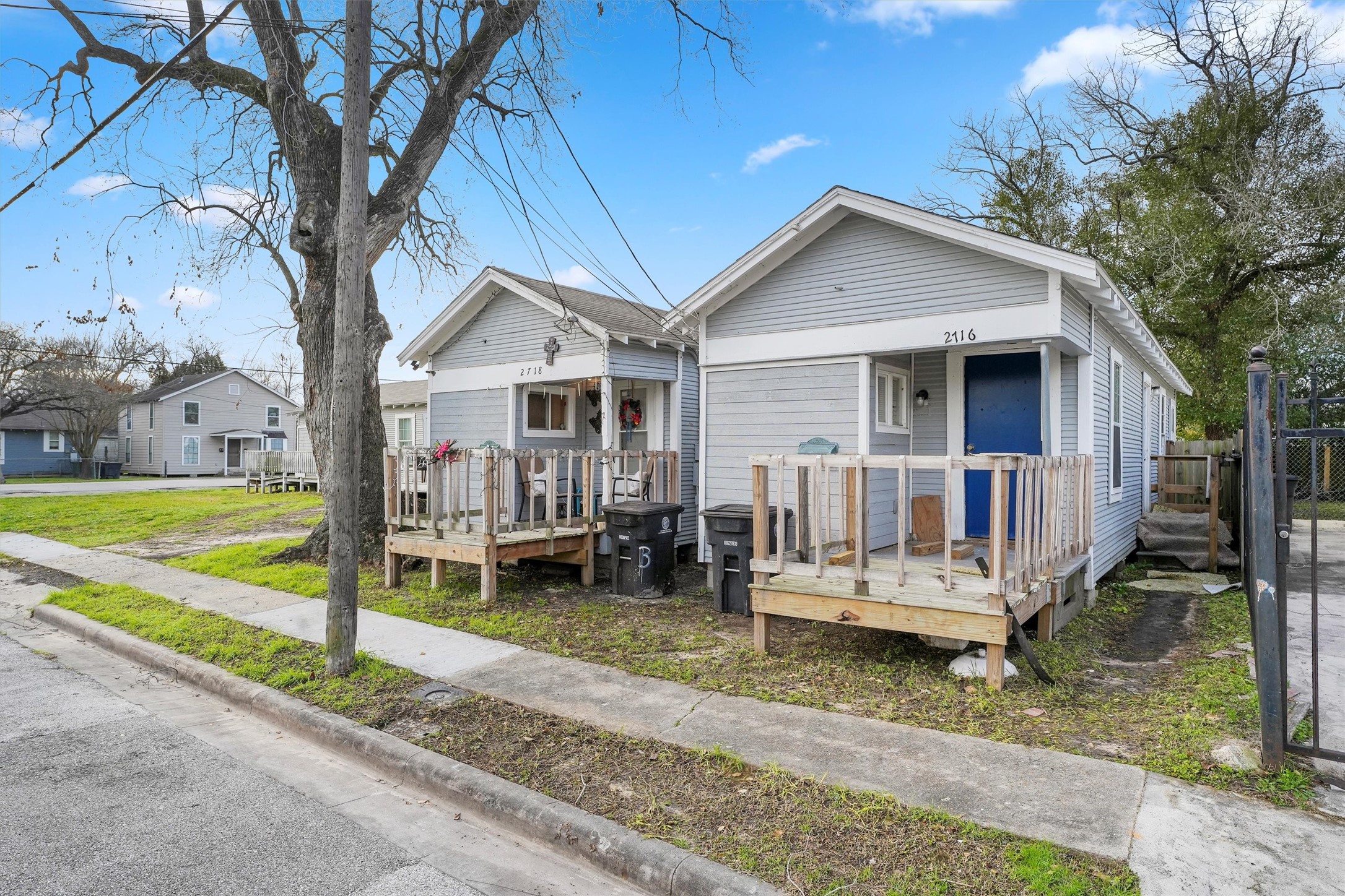 3706 Delano Street Houston, TX 77004 - Photo 12 of 21 a front view of a house with a yard table and chairs