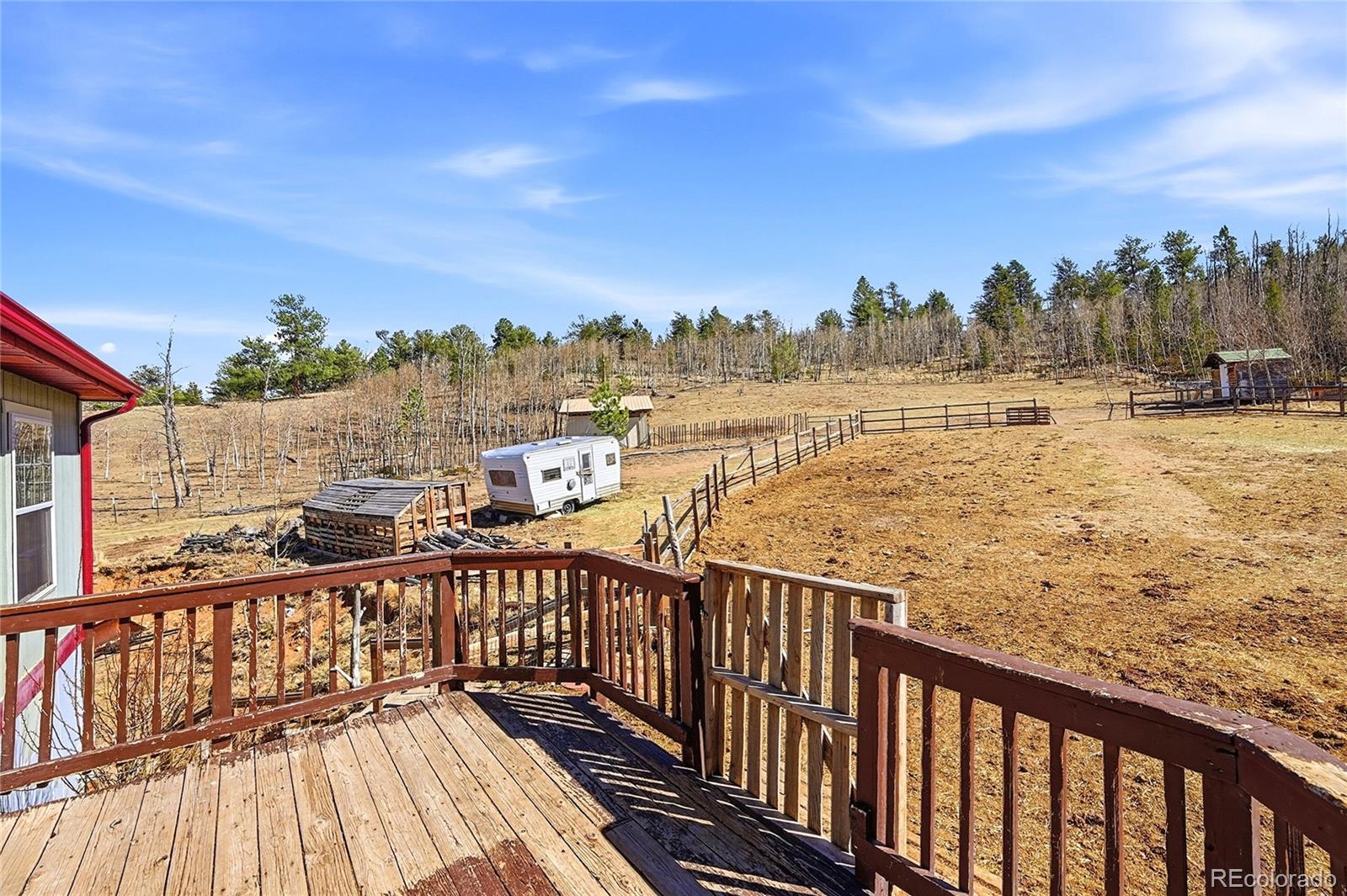 4441 Goldenburg Canyon Road Hartsel, CO 80449 - Photo 35 of 48 a view of a balcony with city
