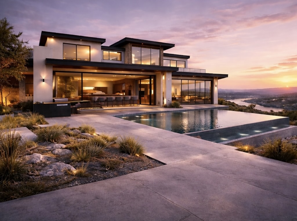 420 Lindale Cove Austin, TX 78738 - Photo 12 of 12 a view of a house with roof deck
