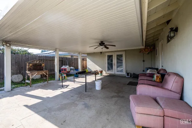 a view of living room with patio