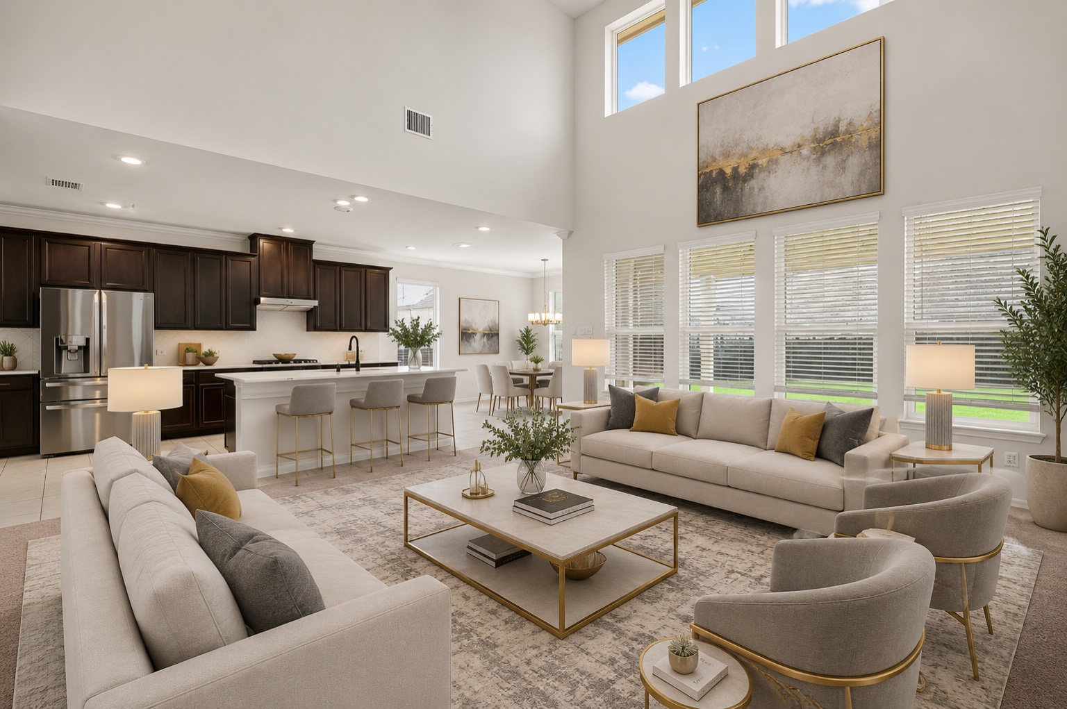4600 Ercolano Lane Round Rock, TX 78665 - Photo 5 of 37 Virtual Staging - Living/Family room