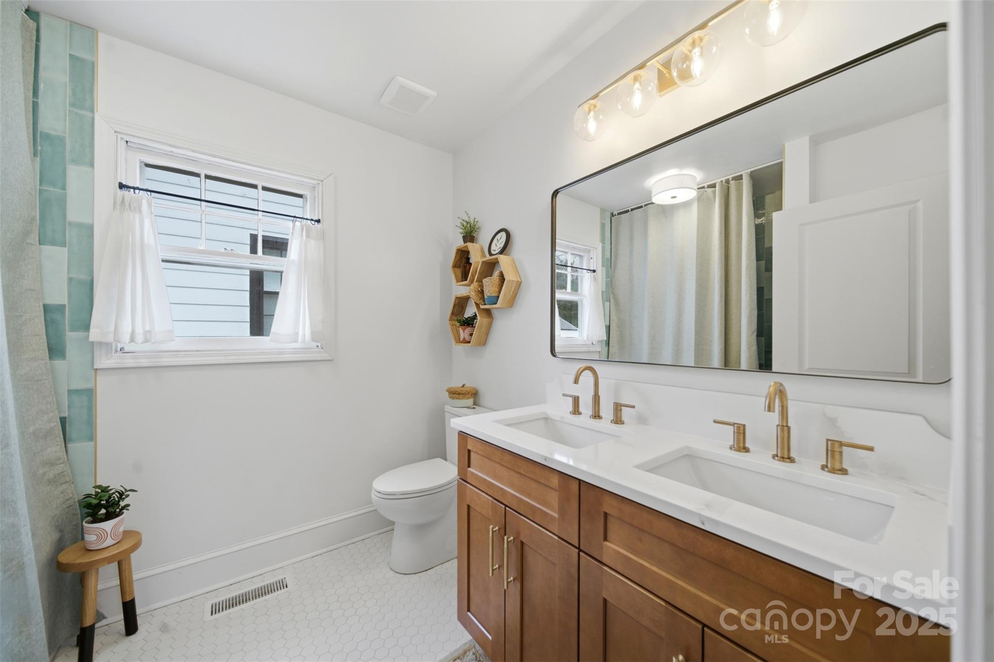 441 Jackson Street Rock Hill, SC 29730 - Photo 20 of 30 a bathroom with a sink a toilet and a mirror