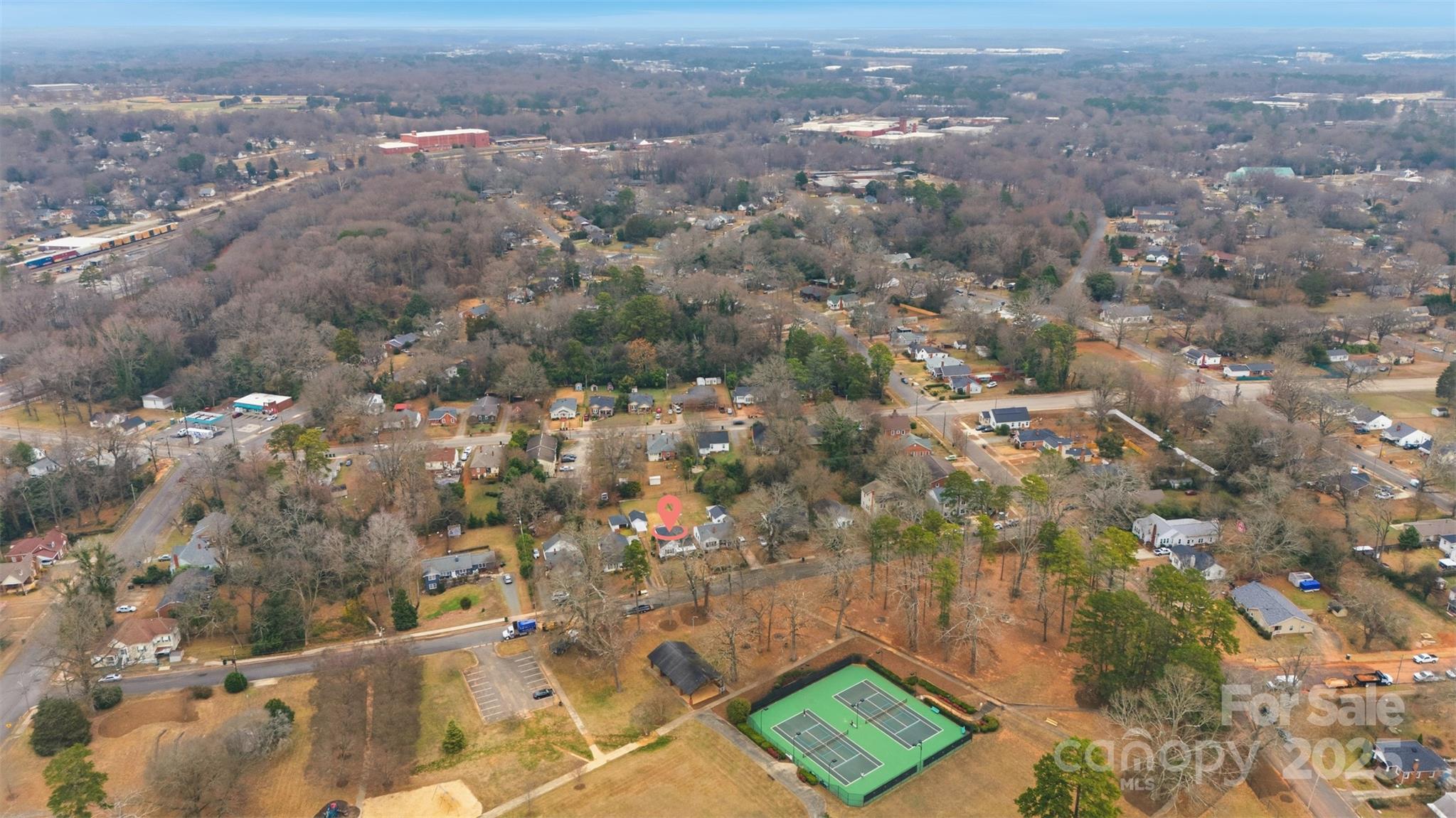 441 Jackson Street Rock Hill, SC 29730 - Photo 28 of 30 an aerial view of residential houses with outdoor space