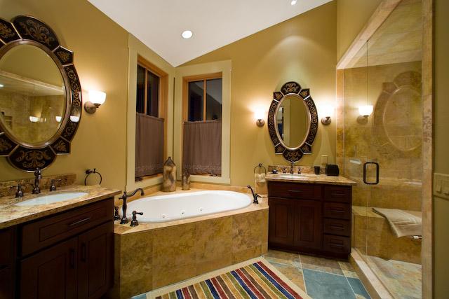 143 Adams Ranch Road Mountain Village, CO 81435 - Photo 13 of 16 a bathroom with a double vanity sink mirror and bathtub