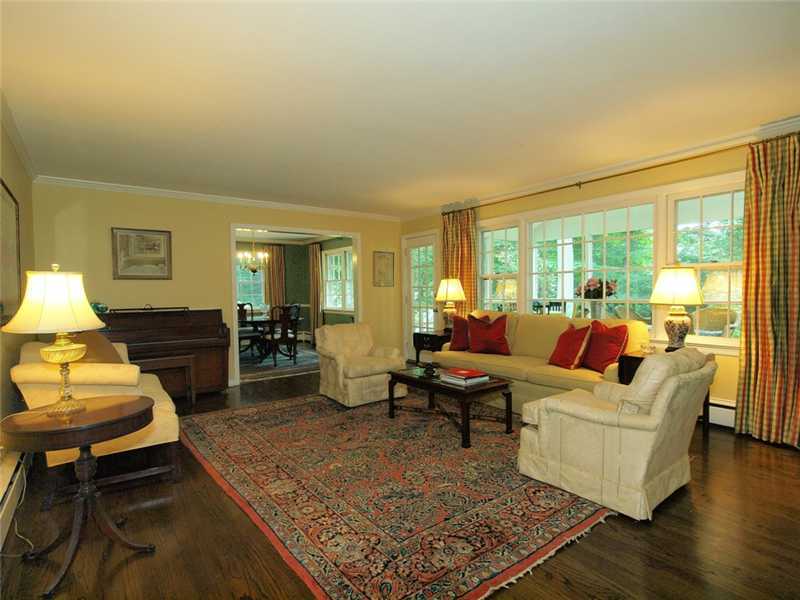 2 Shady Acres Road Darien, CT 06820 - Photo 5 of 18 a living room with furniture rug and wooden floor