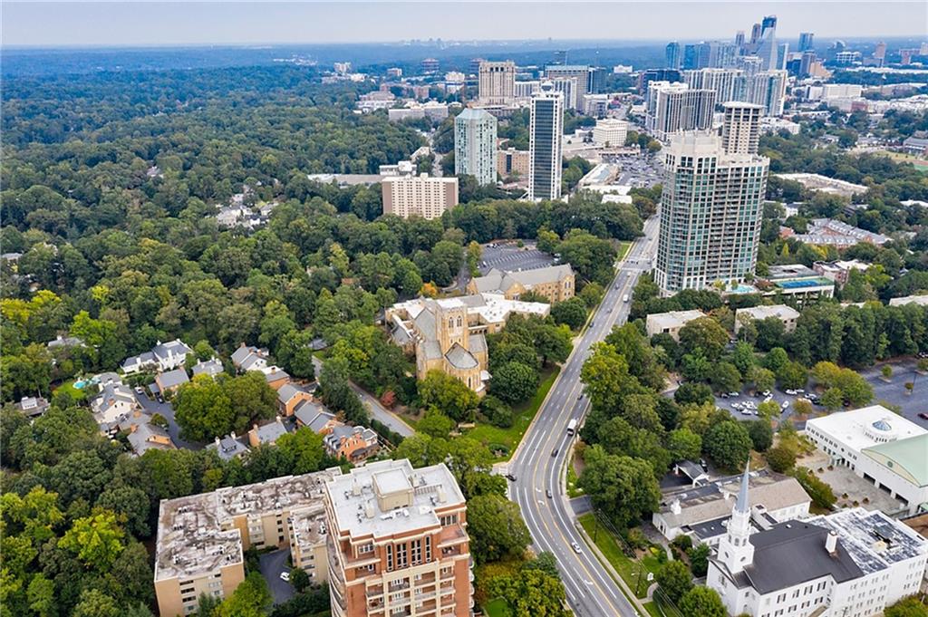 2769 Peachtree Road Northeast, Unit 2 Atlanta, GA 30305 - Photo 4 of 5 an aerial view of multiple house