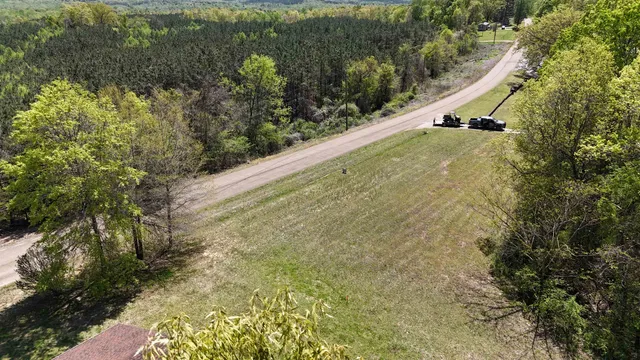 a view of an outdoor space and a lake view