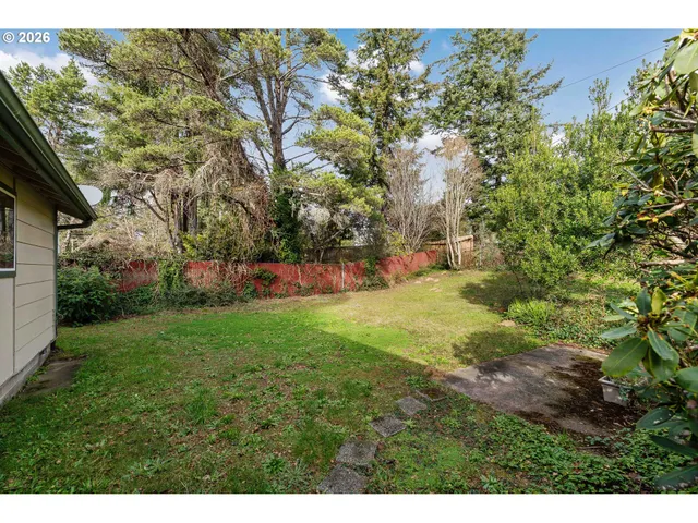 a view of yard with green space