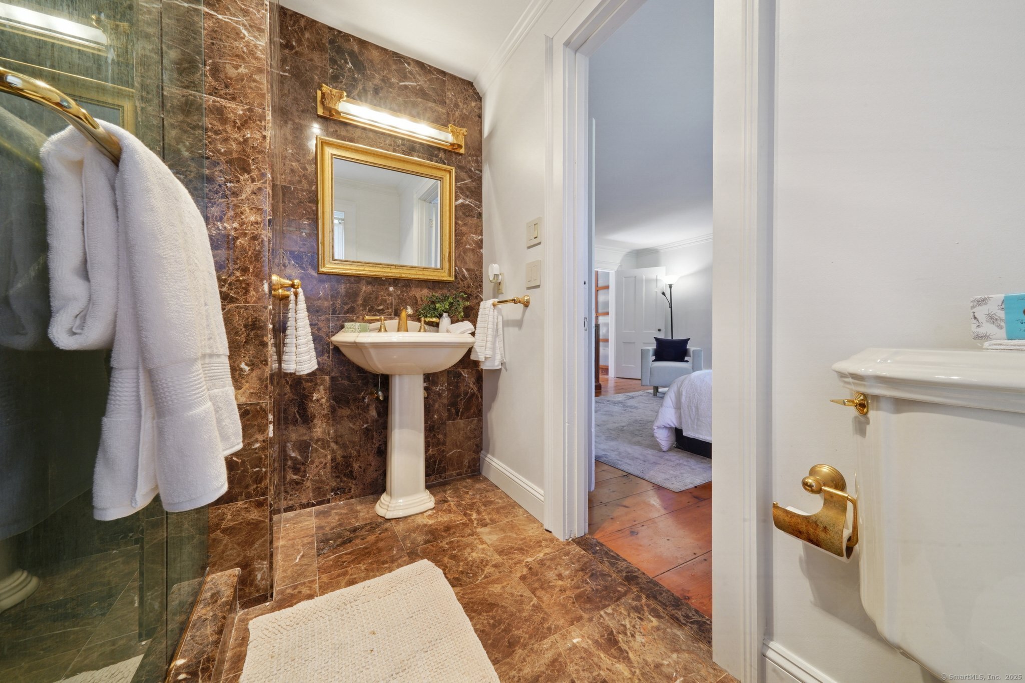 342 Greens Farms Road Westport, CT 06880 - Photo 12 of 31 a bathroom with a sink toilet and shower