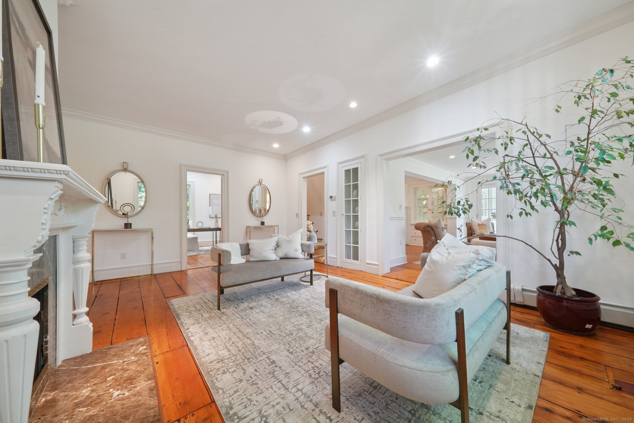 342 Greens Farms Road Westport, CT 06880 - Photo 3 of 31 a living room with furniture and wooden floor