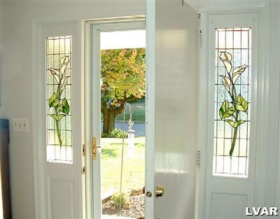 1230 Stark Road Bethlehem, PA 18017 - Photo 3 of 15 Bright afternoon light streams thru stained glass in the Entryway Foyer.