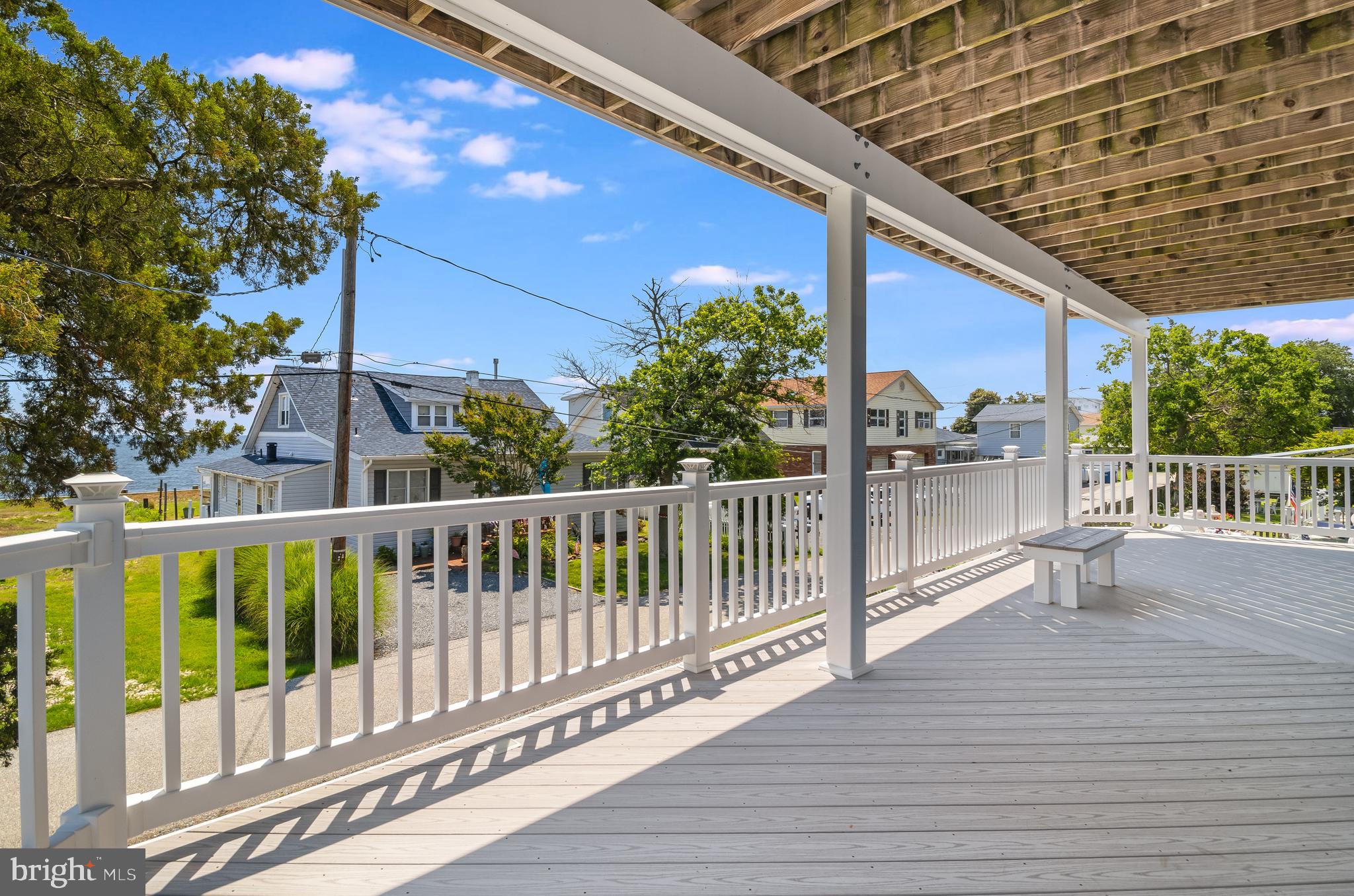 2818 Beach Drive Huntingtown, MD 20639 - Photo 57 of 74 a view of a balcony with wooden floor