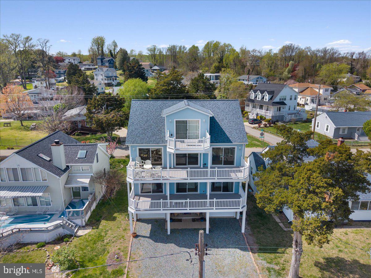 2818 Beach Drive Huntingtown, MD 20639 - Photo 69 of 74 a aerial view of a house with a garden