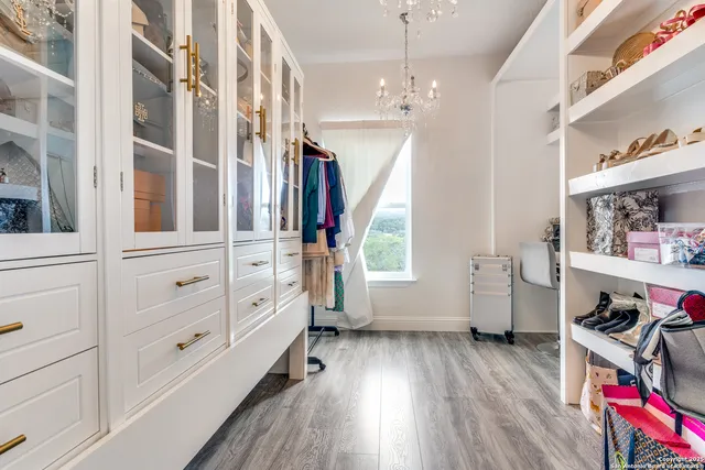 a view of livingroom with furniture and wooden floor