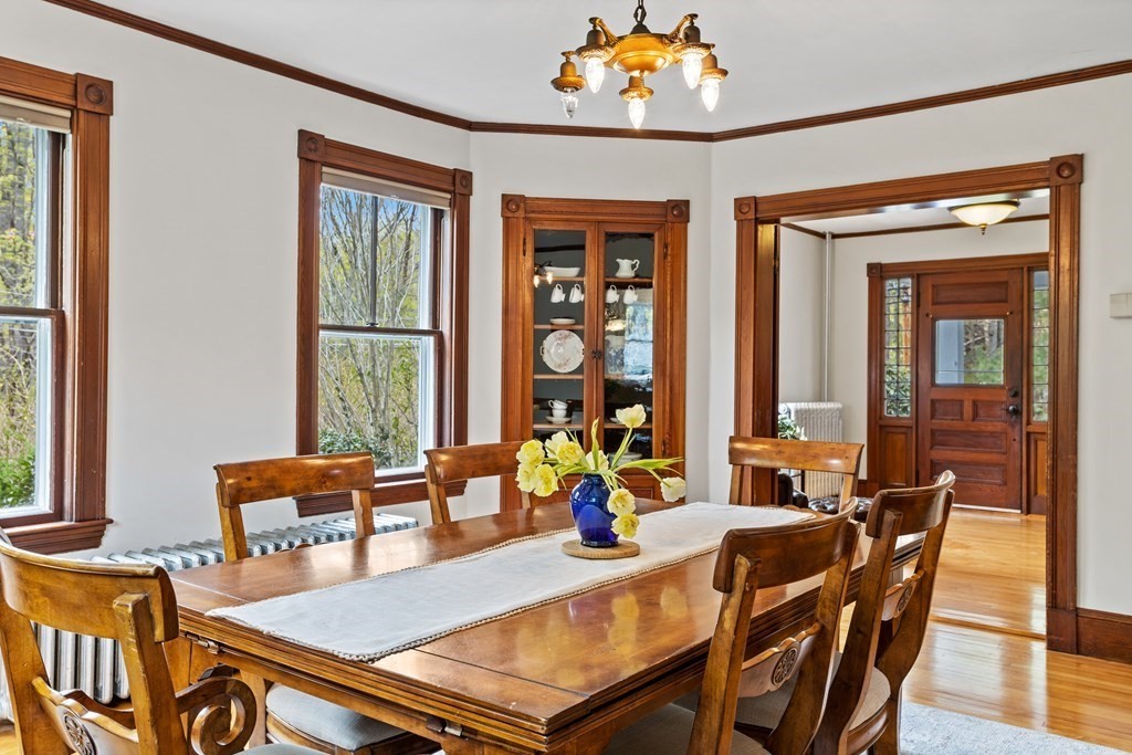256 Great Road Stow, MA 01775 - Photo 14 of 42 a view of a dining room with furniture window and outside view