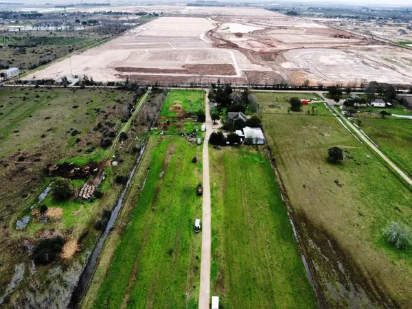 a view of a street with a houses