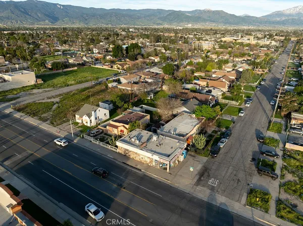 an aerial view of residential building with outdoor space