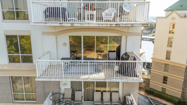 a view of a building with a window