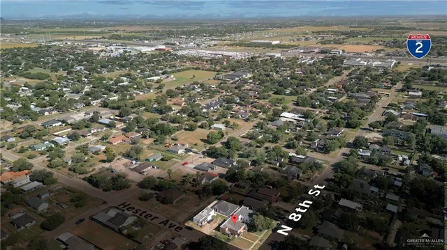 a view of city and ocean