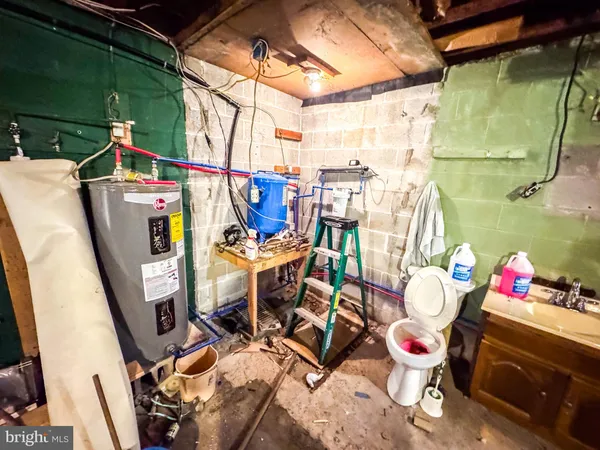 a view of storage and utility room