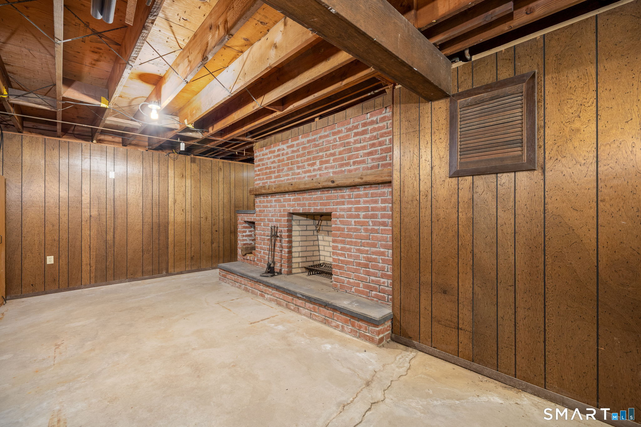 33 Hurds Hill Road Woodbury, CT 06798 - Photo 35 of 40 Lower Den Fireplace