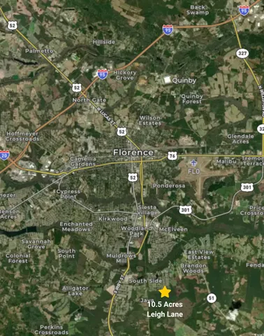 $187,500 | 10.5-acres Leigh Lane, Florence, SC 29505
