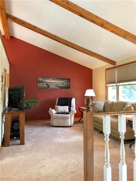 741 North Whitmore Road North Huntingdon, PA 15642 - Photo 3 of 24 Beautiful vaulted ceiling with exposed beams.