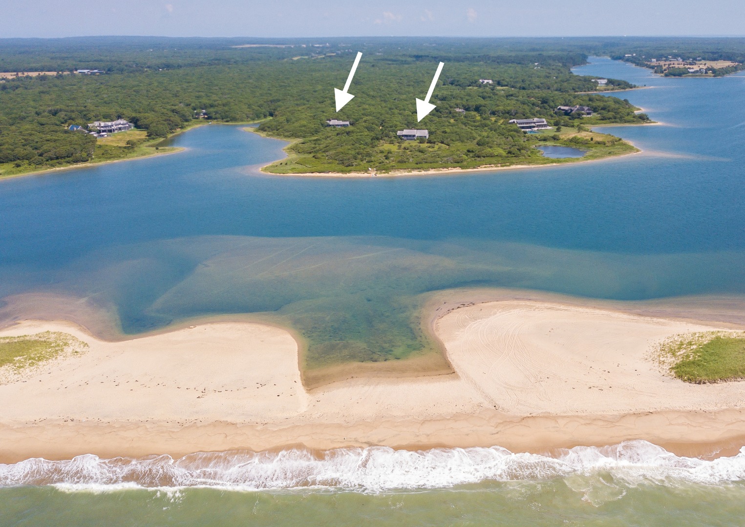 50 Oyster Watcha Road Edgartown, MA 02539 - Photo 4 of 44 a view of a lake from a balcony
