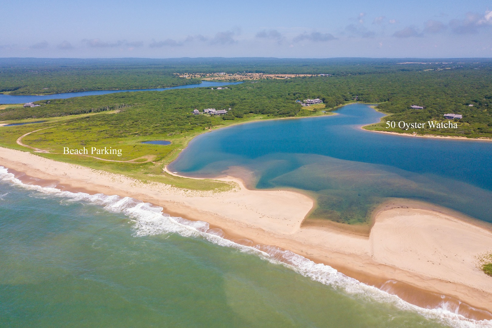 50 Oyster Watcha Road Edgartown, MA 02539 - Photo 5 of 44 a view of a city and an ocean