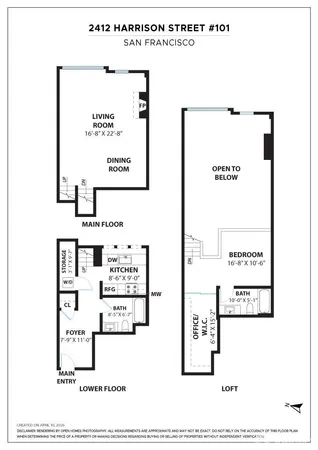 $950,000 | 2412 Harrison Street, Unit 101, San Francisco, CA 94110