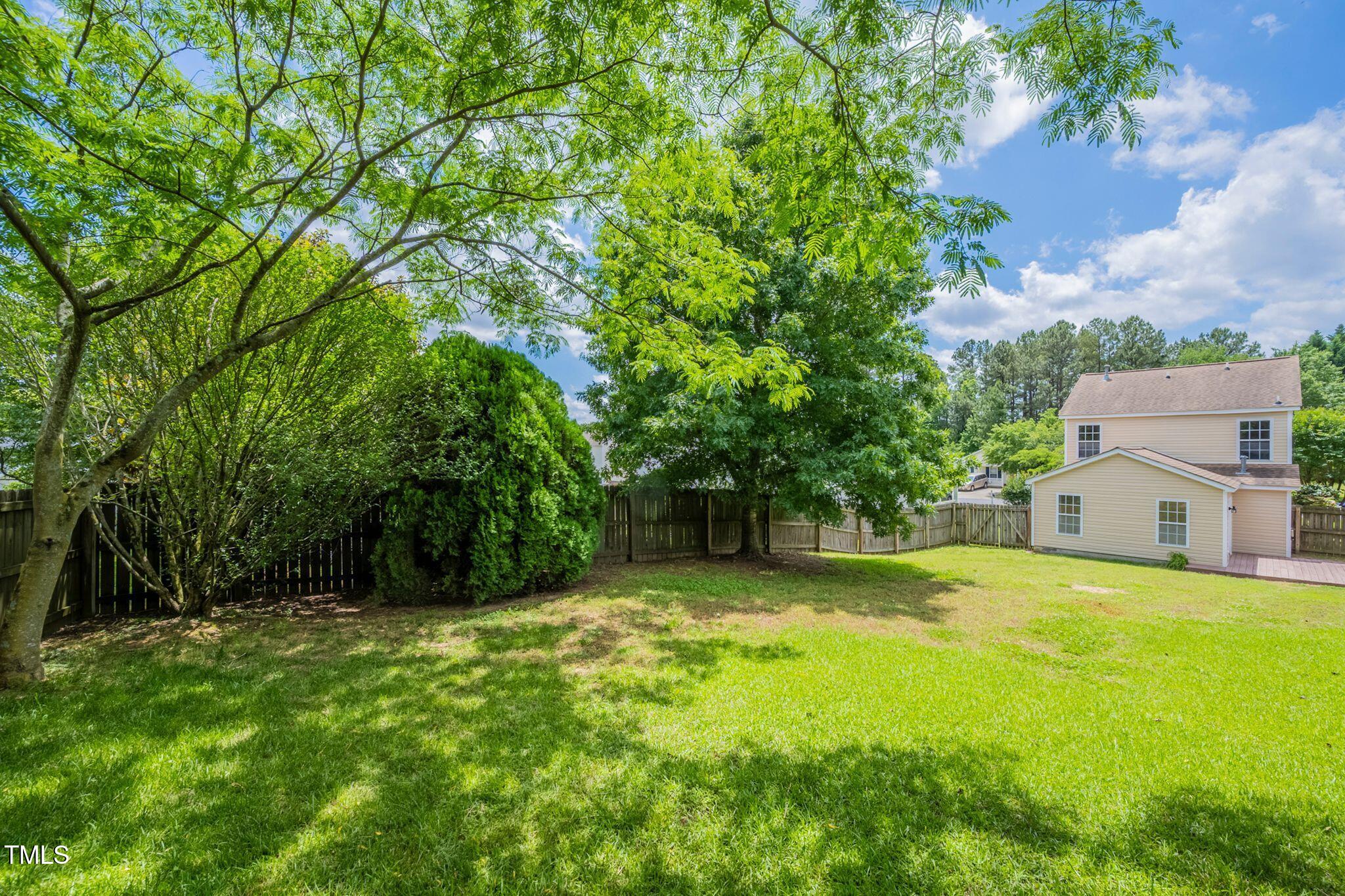 5522 Marthonna Way Raleigh, NC 27616 - Photo 18 of 21 a view of a back yard