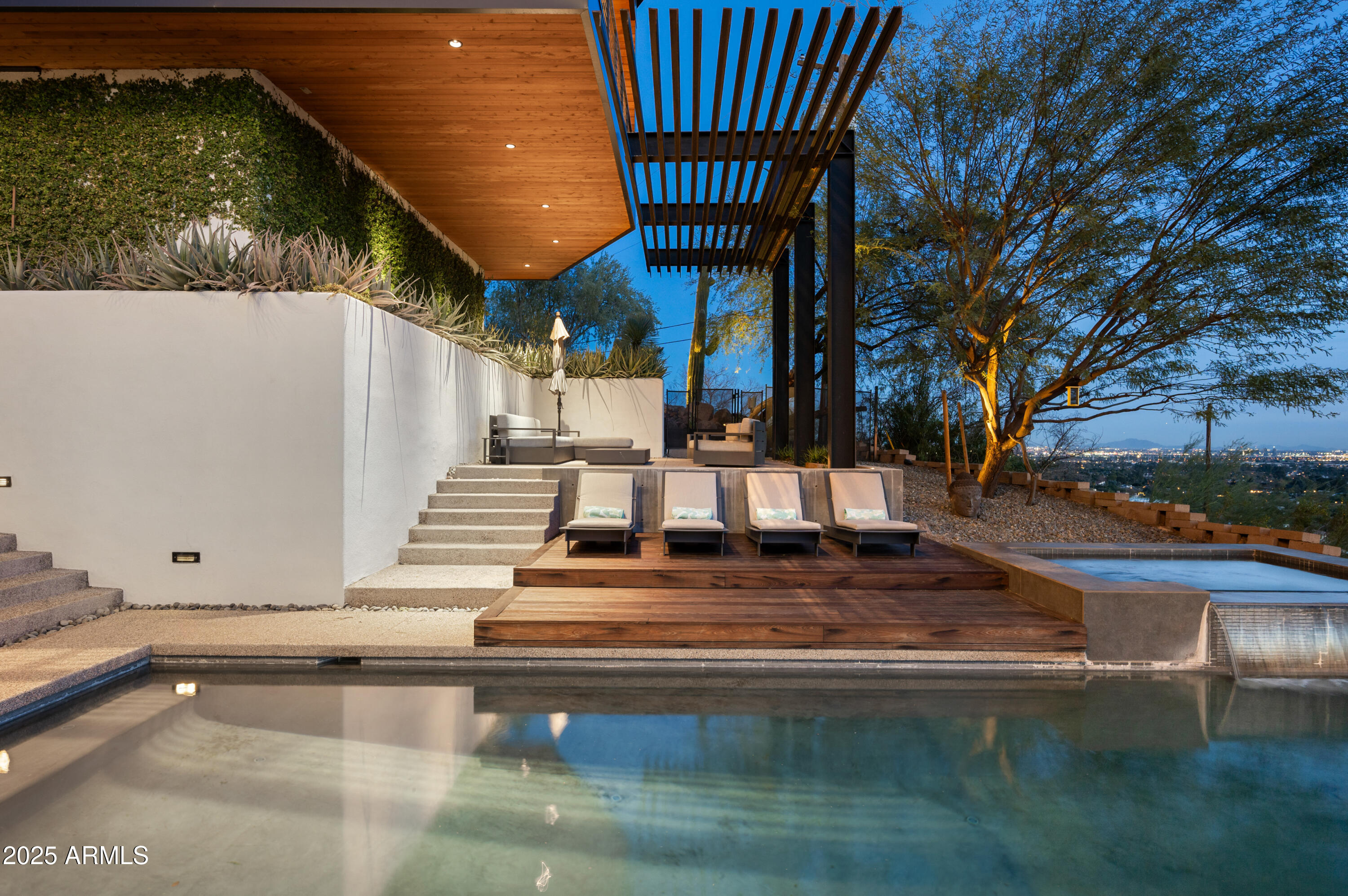 5419 East Valle Vista Road Phoenix, AZ 85018 - Photo 5 of 71 swimming pool view with a outdoor seating