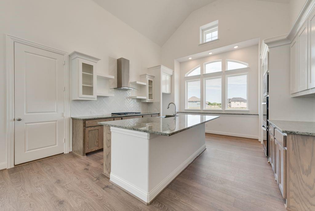 248 Golden Run Drive Fate, TX 75189 - Photo 7 of 34 a kitchen with counter top space and windows