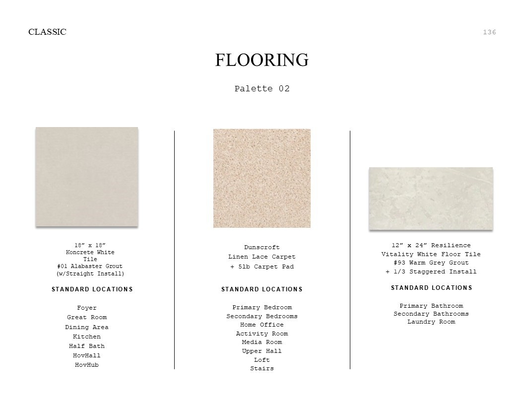 3214 Rios Court League City, TX 77573 - Photo 23 of 35 Classic Look Palette 2: Flooring Selection Sheet (*Artist rendering used for illustration purposes only.)